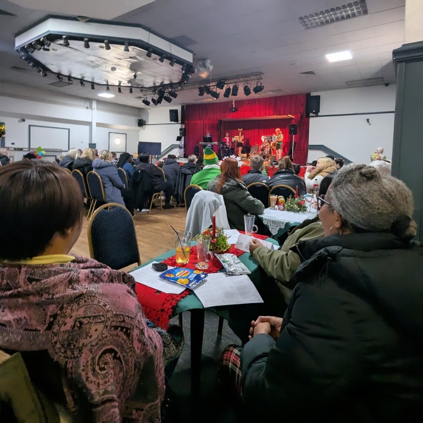 Church members serving and connecting in community